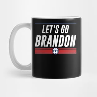 Funny Let's Go Brandon! Meme Retro Vintage US Flag Mug